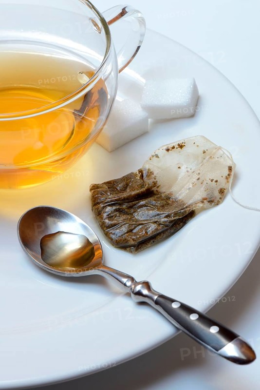 Cup of tea with tea bag