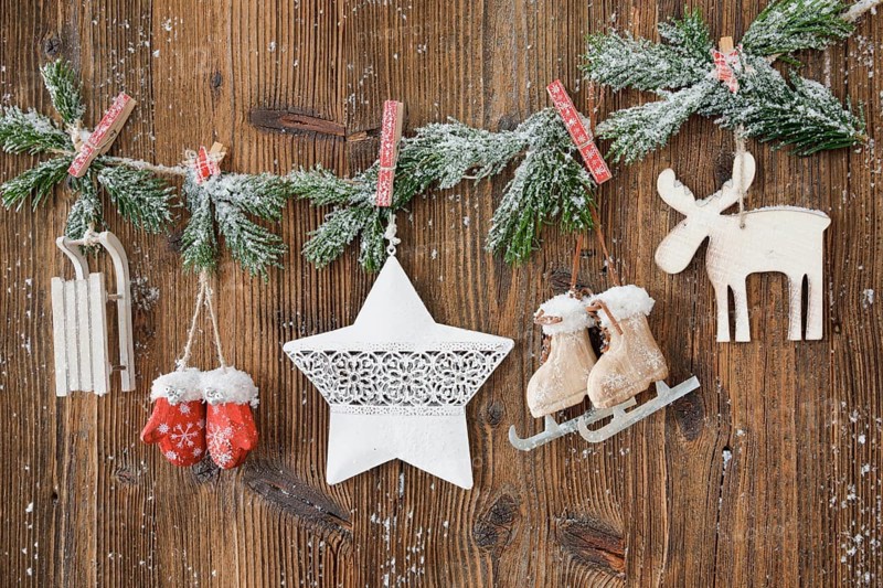 Natural Advent decoration with star