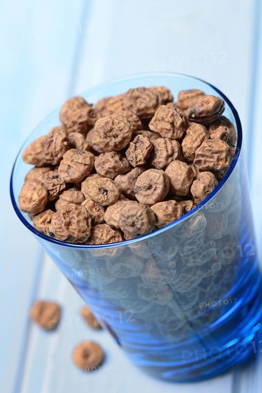 Tigernuts in glass