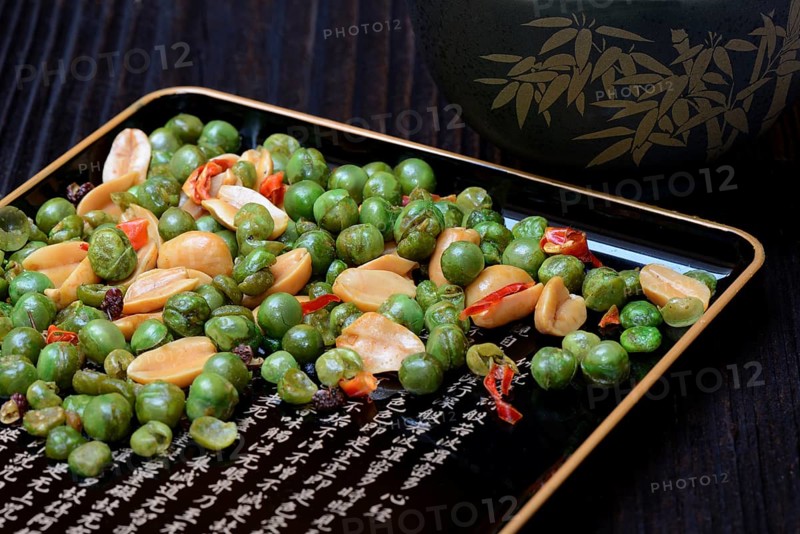 Asian snacks in shell