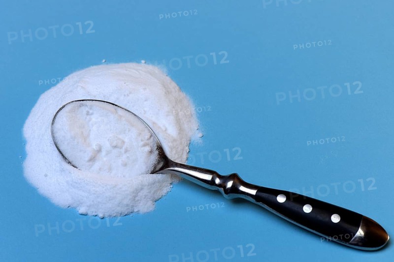 Spoon with baking soda