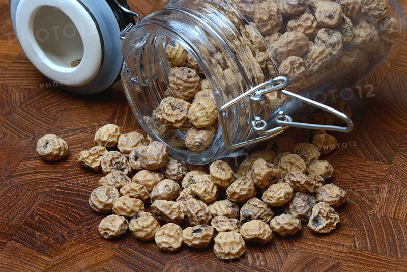 Tigernuts in glass