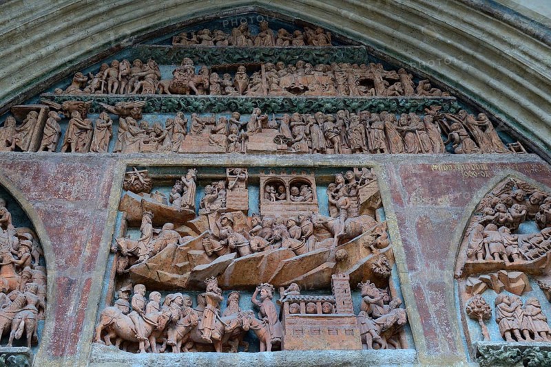 Large portal of the Virgin Mary at Ulm Cathedral