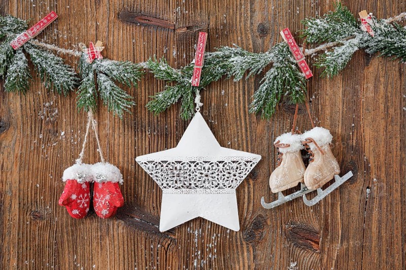 Natural Advent decoration with star