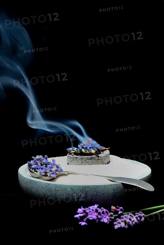 Dried lavender flowers