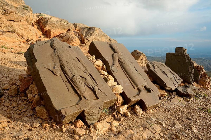 Stone reliefs at Nemrut Dagi