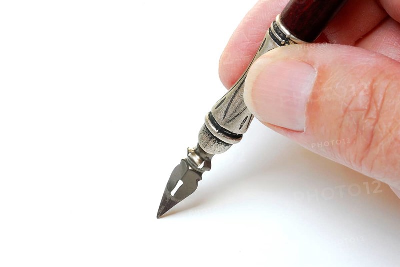 Penholder with nib