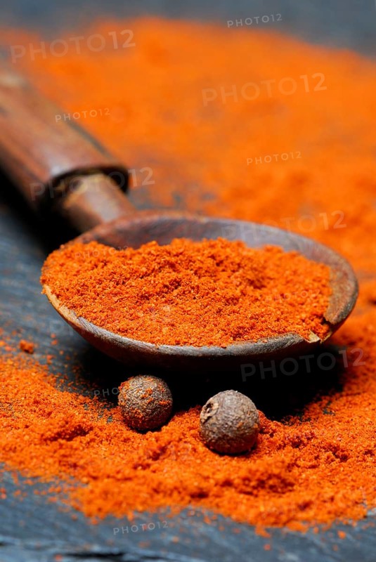 Powder in a wooden spoon