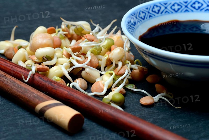 Mixed sprouts of lentils