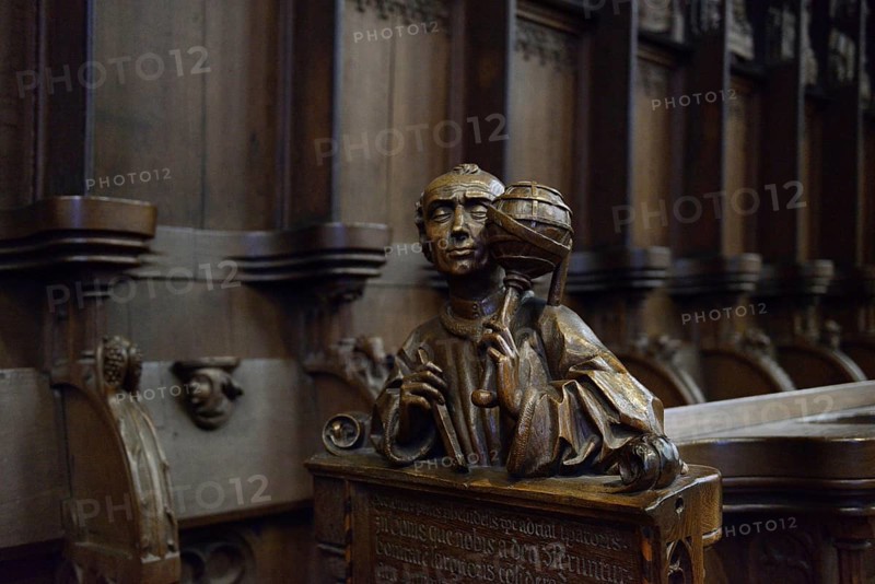 Choir stalls in the choir of Ulm Cathedral