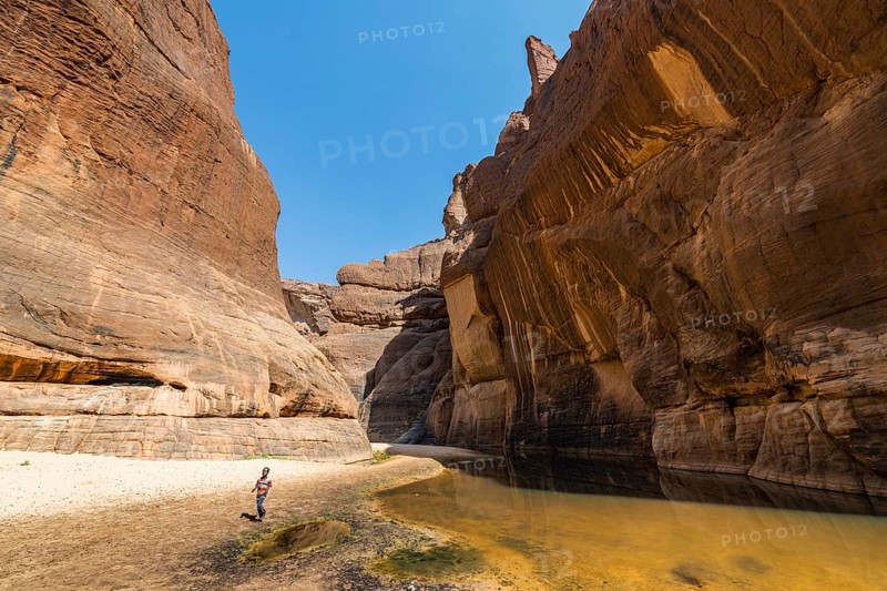 Boy at Guelta d'Archei waterhole