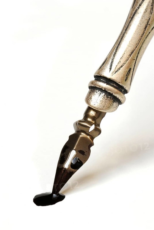 Pen and pencil with nib