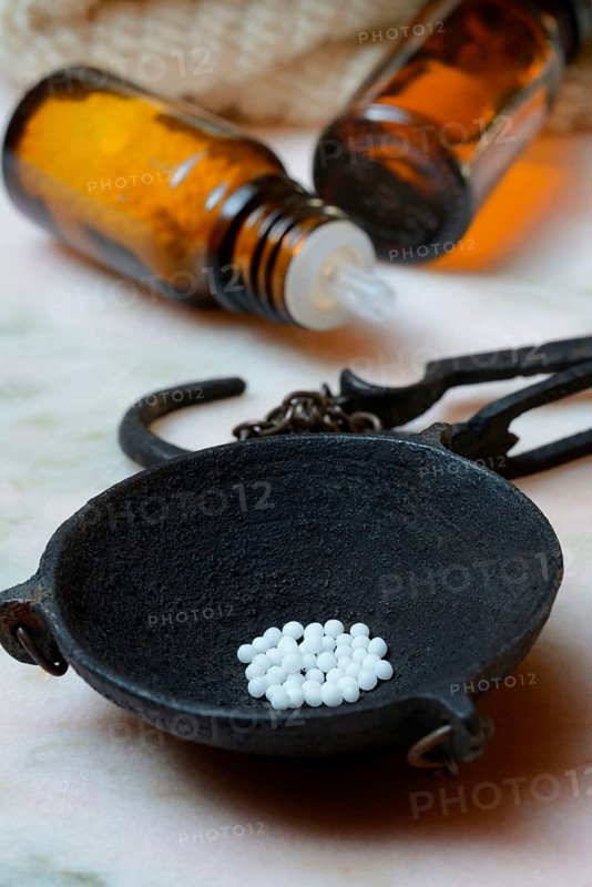 Globules in weighing pan