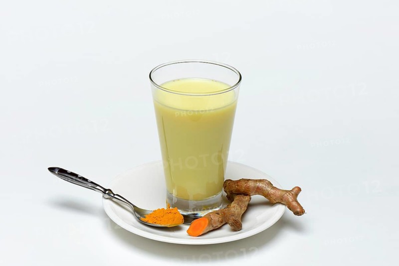 Turmeric-milk in glass