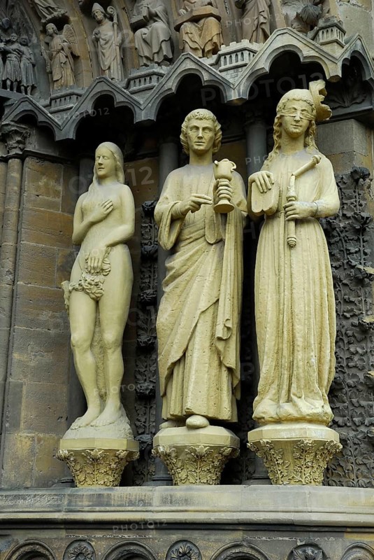 Sculptures on the portal