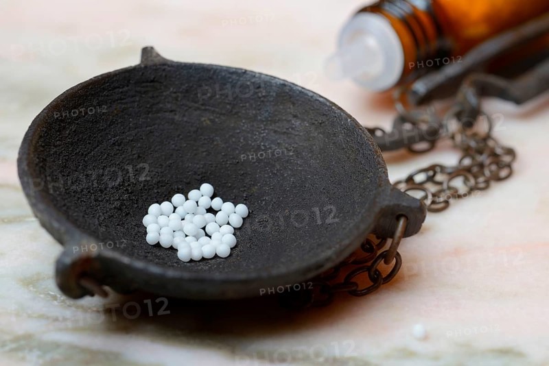 Globules in weighing pan