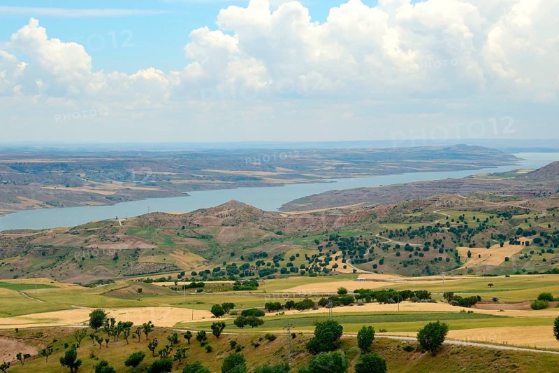 View of the Euphrates from the Karakus Tumulus