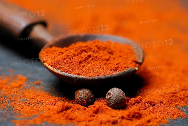 Powder in a wooden spoon