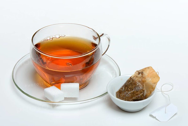 Cup of tea with tea bag