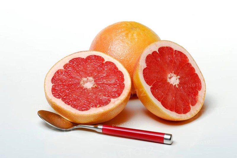 Grapefruit and spoon