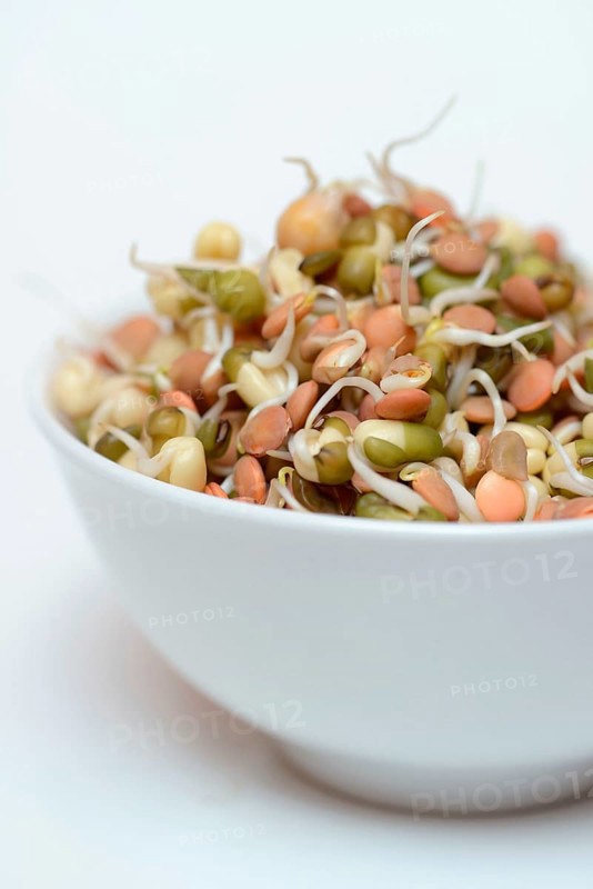 Mixed sprouts of lentils