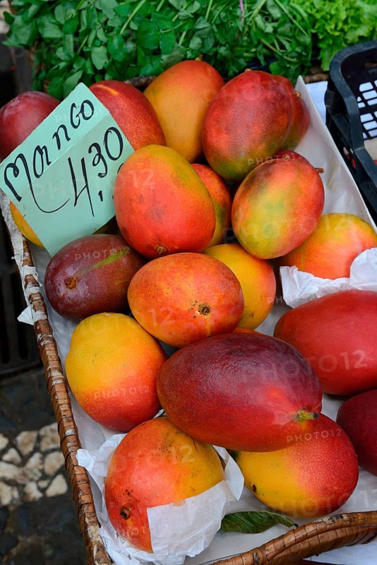 Fruit sales in the market hall of Funchal