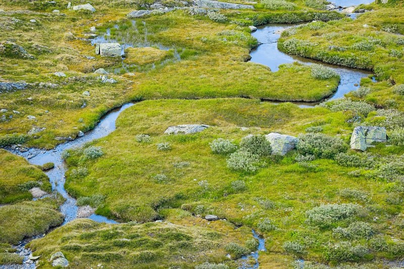 Watercourse at the Grimsel Pass