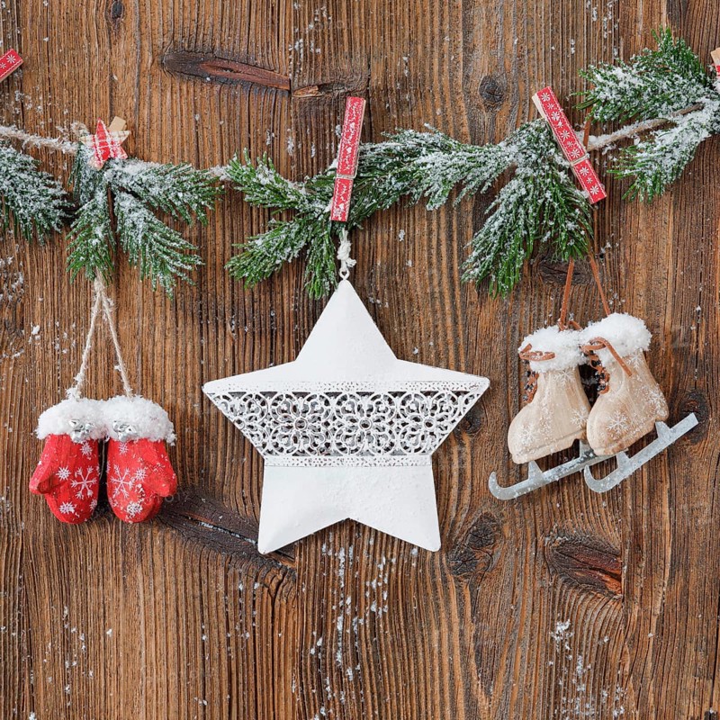 Natural Advent decoration with star