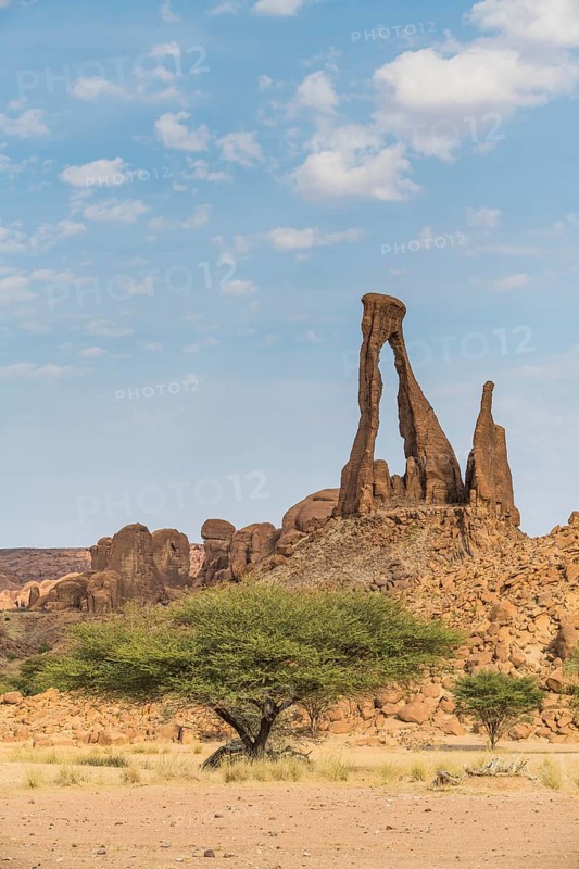 Ragged rock arch