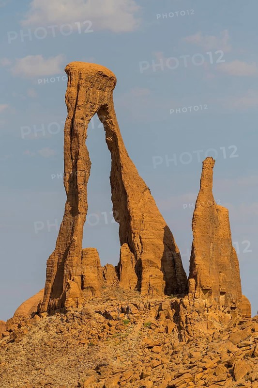 Ragged rock arch