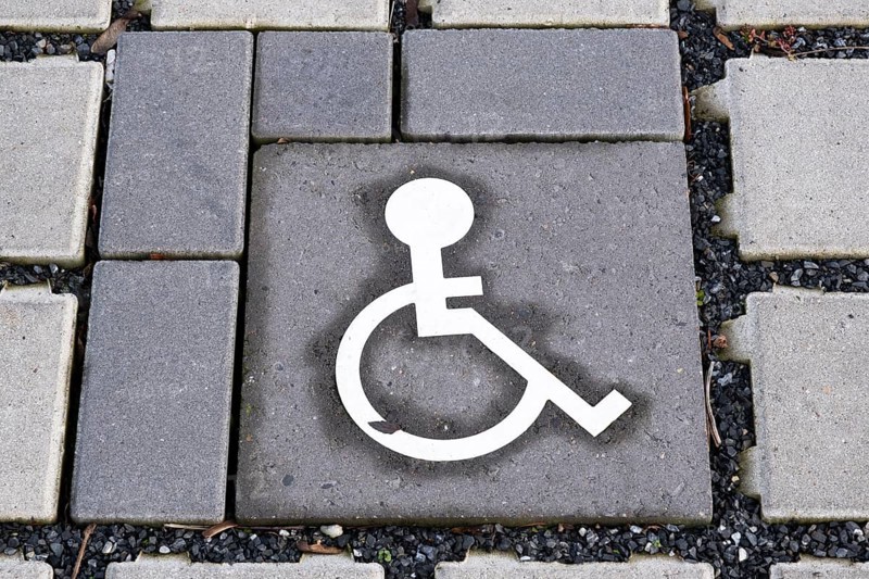 Pictogram wheelchair user