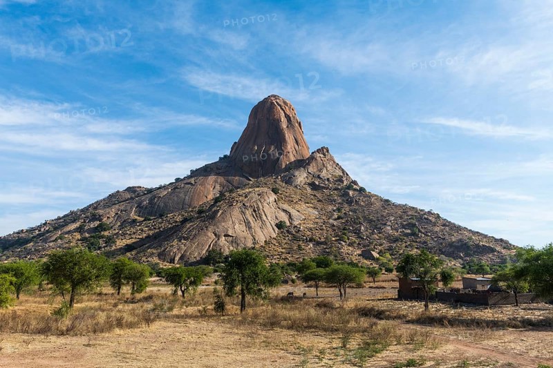 Striking granite mountain
