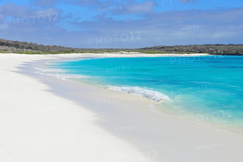 Snow white sandy beach