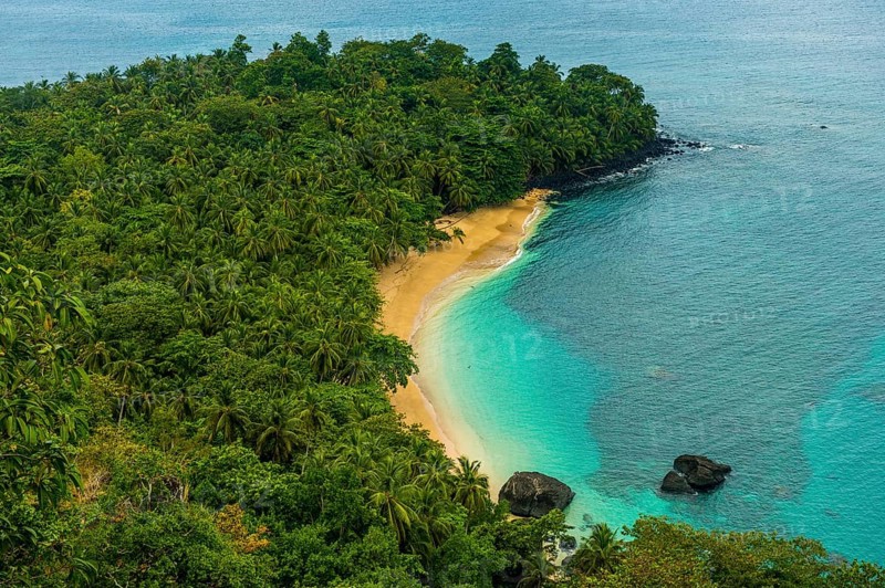 Overlook over banana beach