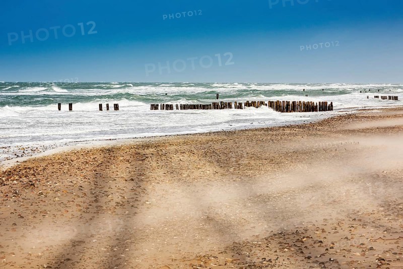 Winter storm at the Baltic Sea