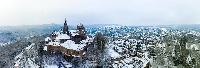 Braunfels Castle in winter