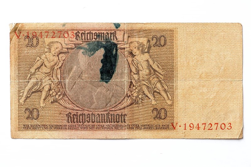 Banknote over twenty Marks