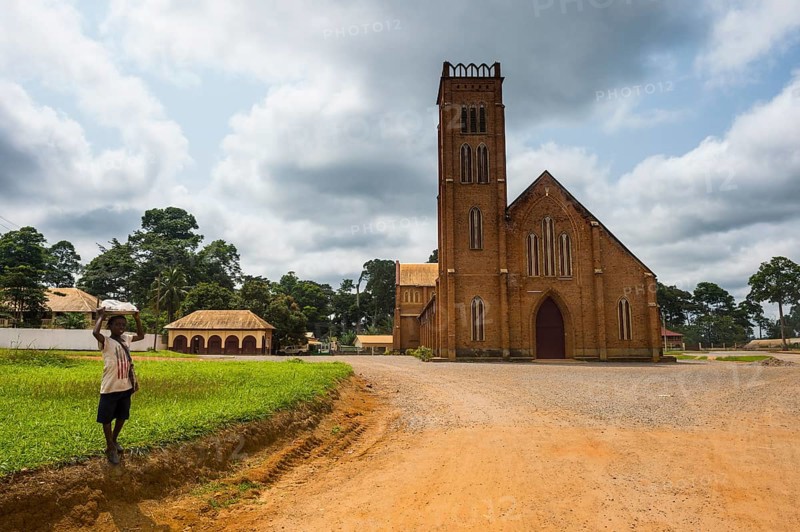 German colonial church in Mbalmayo