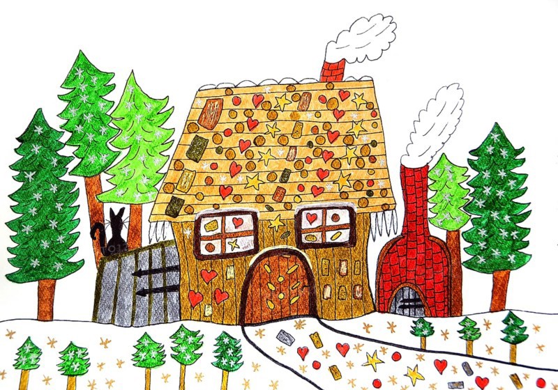 Witch house in the forest