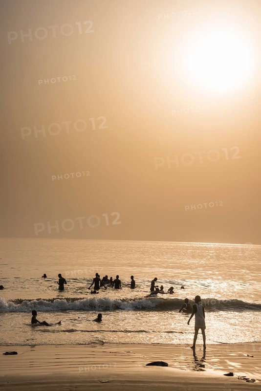 Lumley beach at sunset