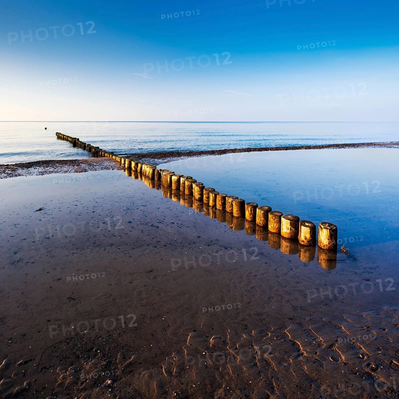 Evening on the beach of the Baltic Sea