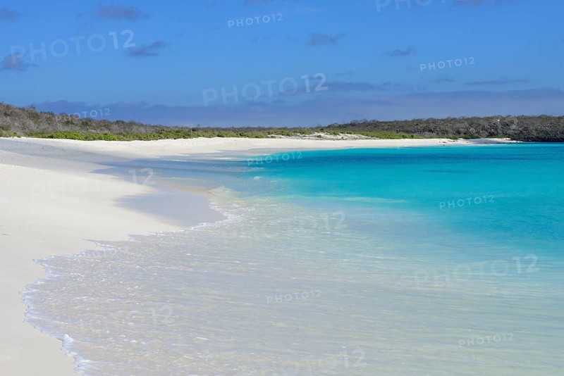 Snow white sandy beach