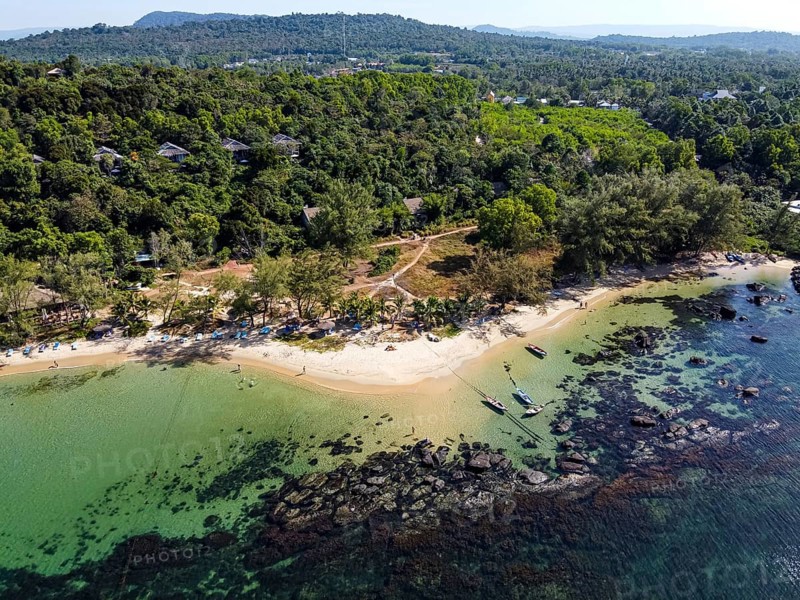 Aerial of Ong Lang beach
