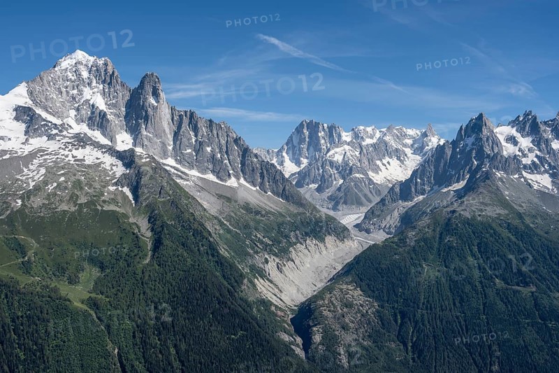 Mer de Glace glacial valley