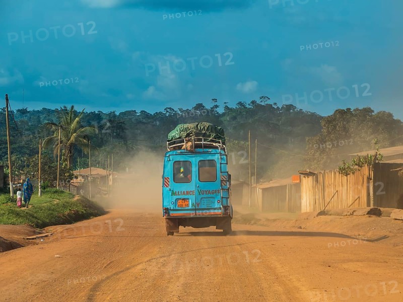 Jungle bus deep in the jungle
