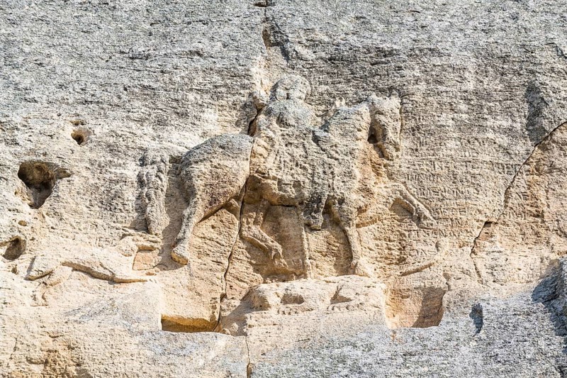 Unesco world heritage sight Madara Rider or Madara Horseman rock relief