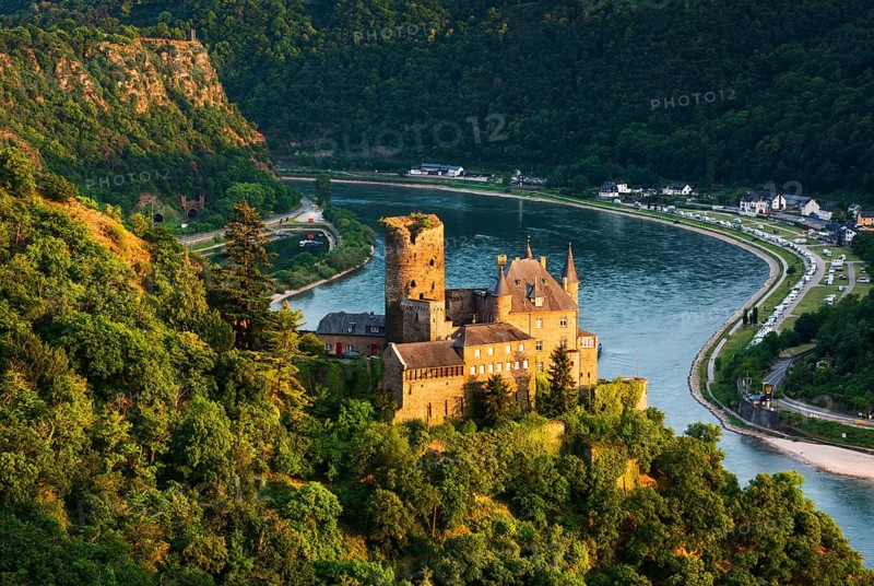 View of Katz Castle on the Rhine