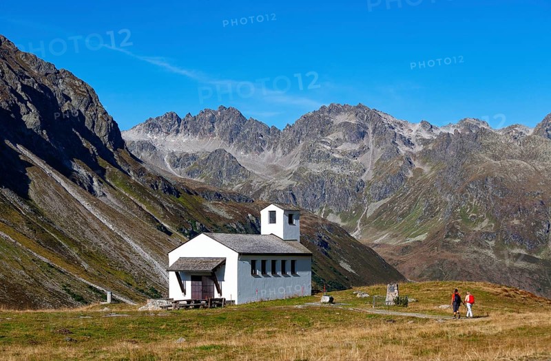 Hiker at the Barbarakapelle