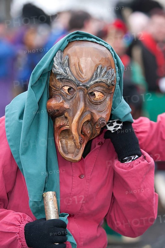 Portrait mask of Swabian-Alemannic carnival