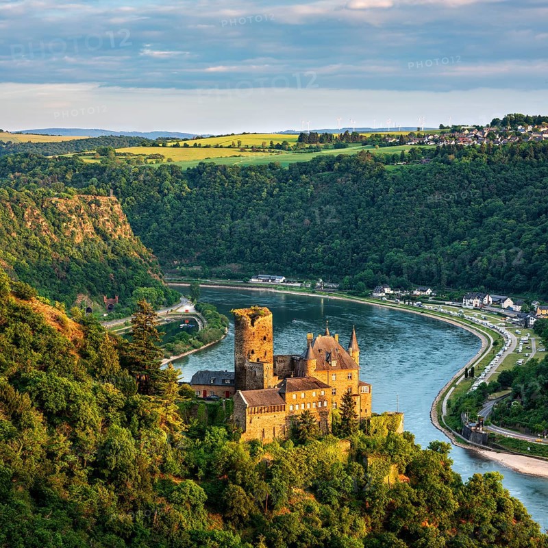 View of Katz Castle on the Rhine